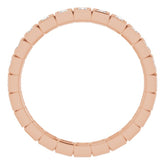 14K Rose 1/3 CTW Natural Diamond Eternity Band Size 5